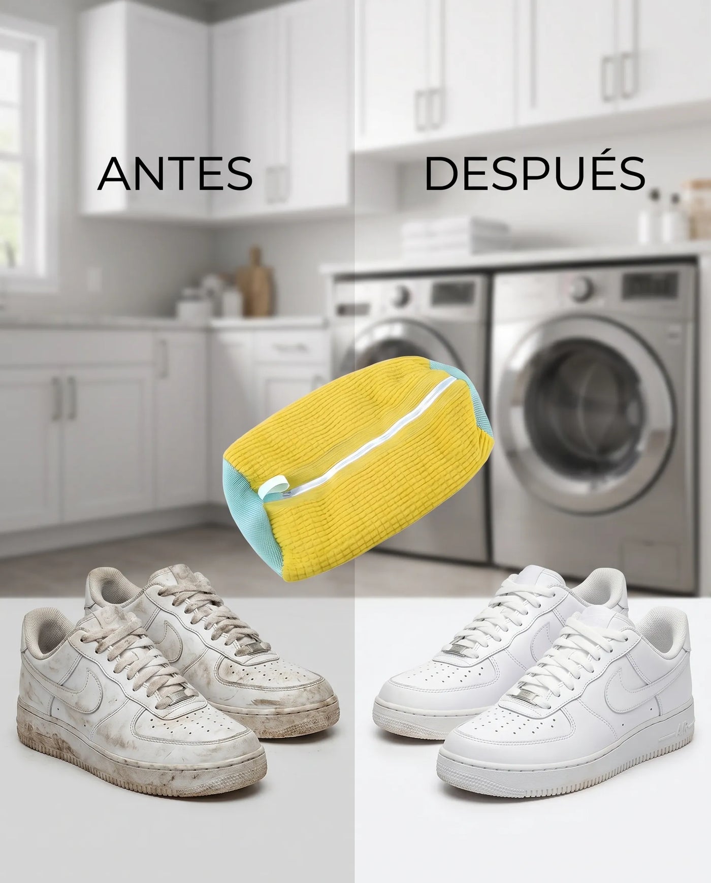 Resultado: tenis limpios y conservados